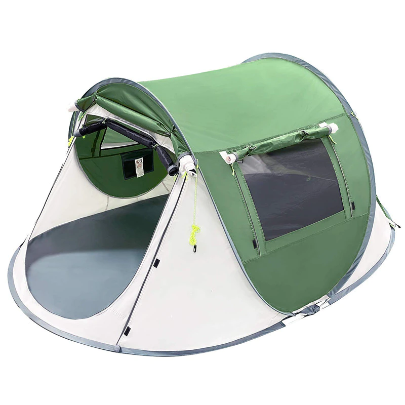 Cheap Goat Tents Pop up Lightweight Double Single layer Waterproof Tent Outdoor Park Picnic Travel Camp Hand Throw Boat Wigwam Self driving Tour   